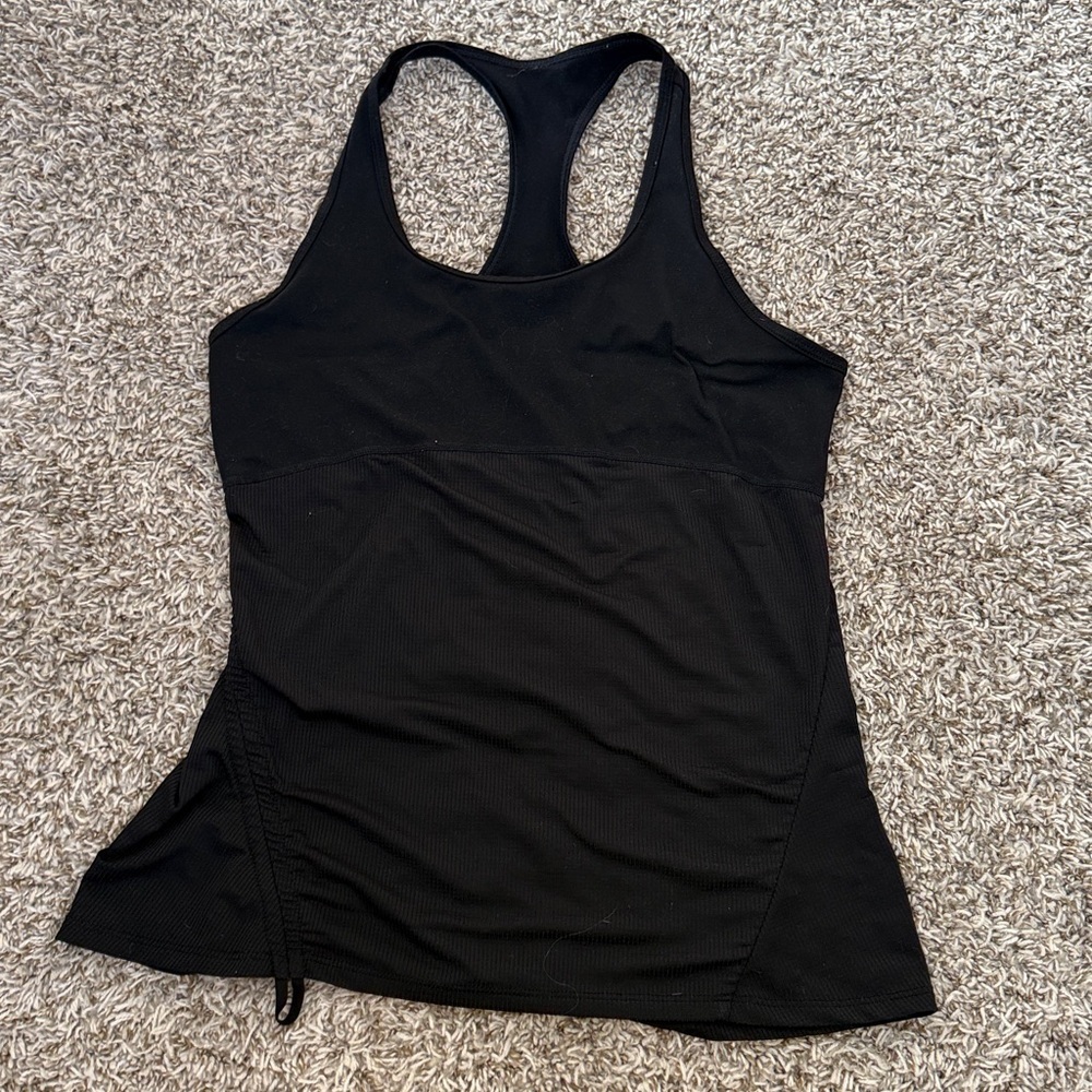 Fabletics Tech Racerback Tank Black Size Large - Picture 10 of 12